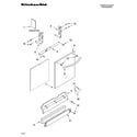 KitchenAid KUDS02FRWH3 door and panel parts diagram