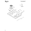 Whirlpool RF264LXST1 cooktop parts diagram