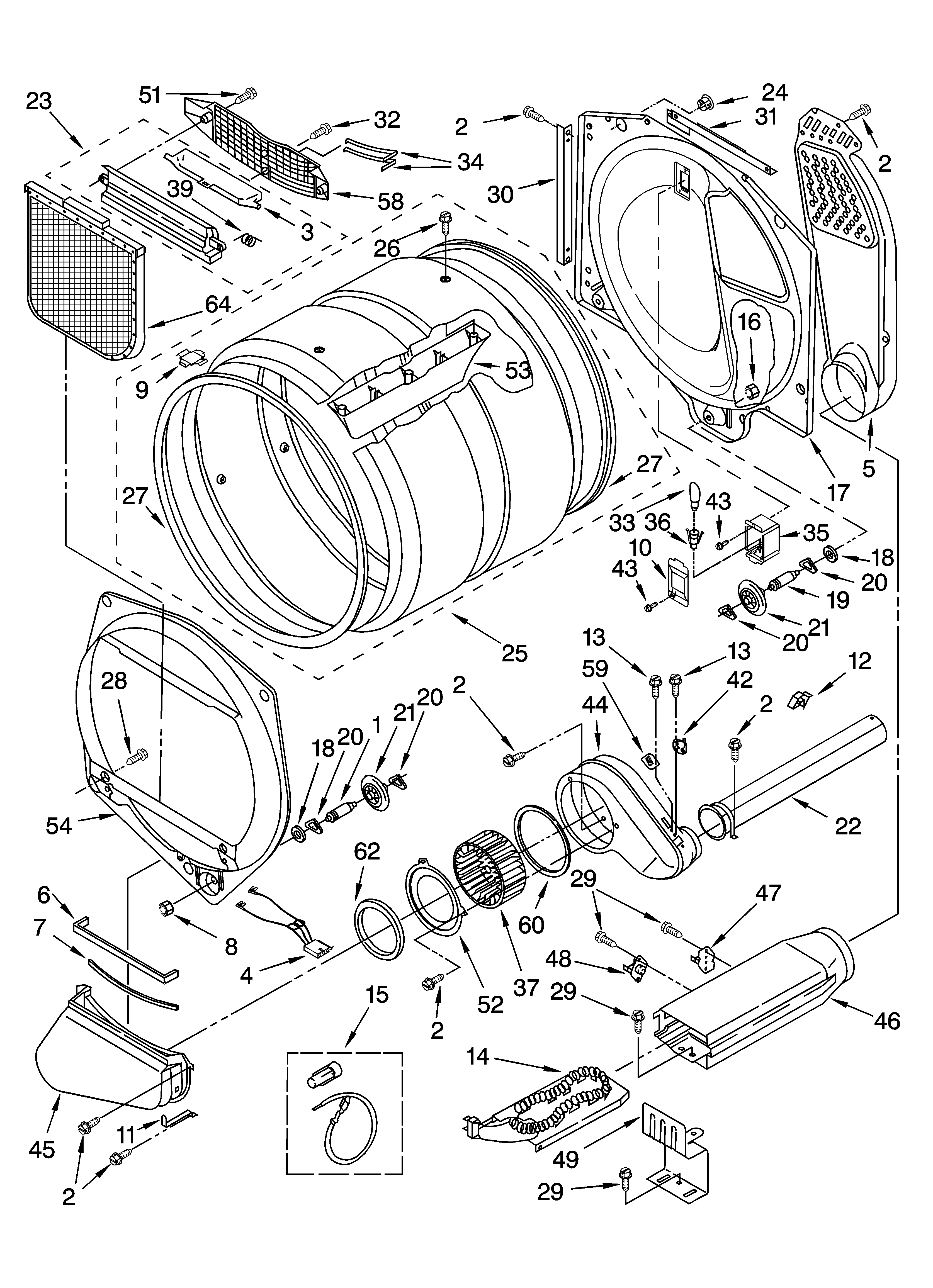 KitchenAid YKEHS01PMT0 bulkhead parts diagram