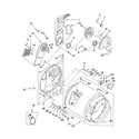 Whirlpool YLEQ7000KQ0 bulkhead parts diagram