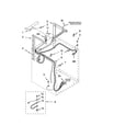 Whirlpool YLTE5243DQ2 dryer support and washer parts diagram