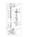 Whirlpool YLTE5243DQ2 gearcase parts diagram