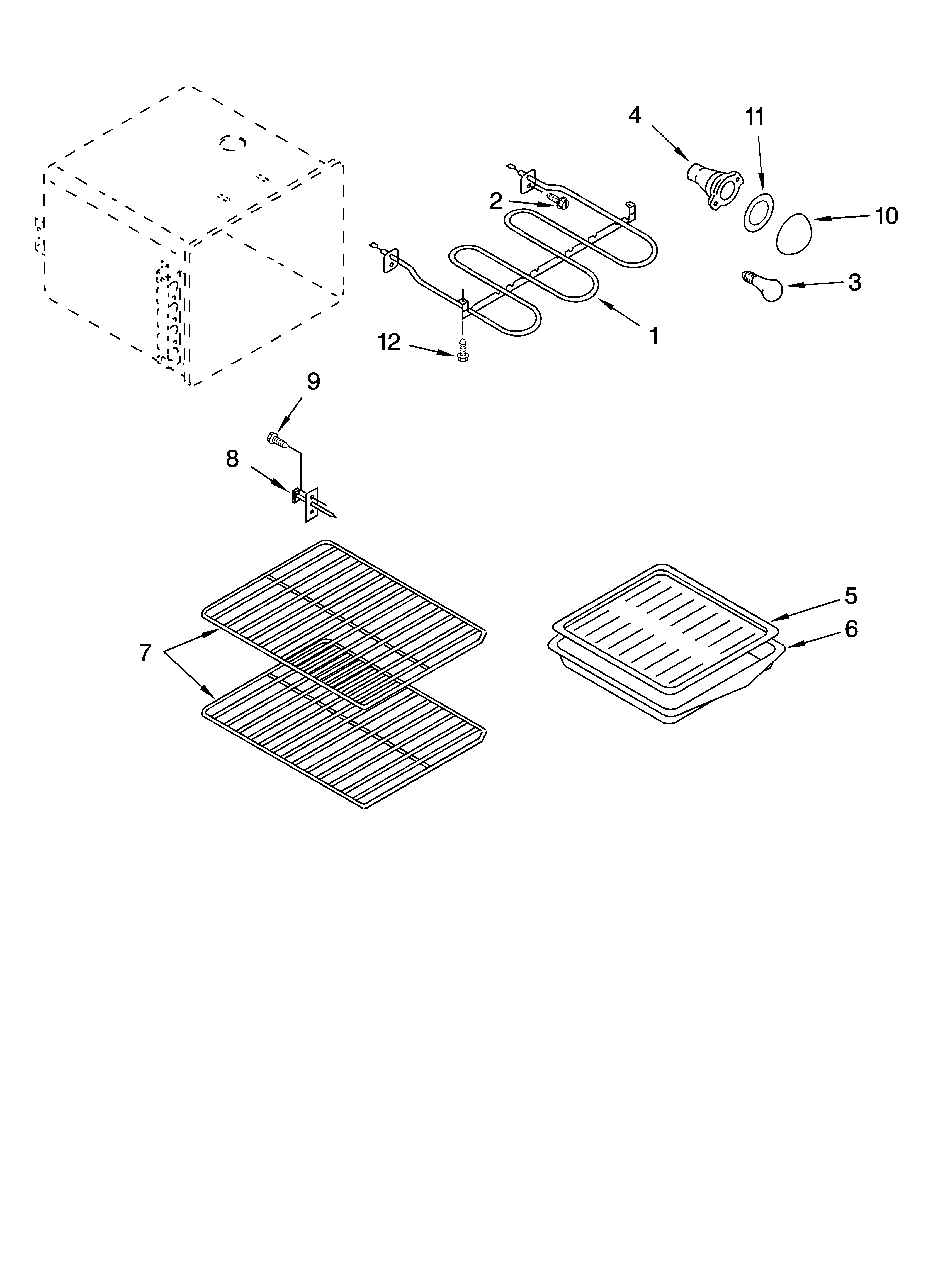 Whirlpool GJP84901 oven parts diagram
