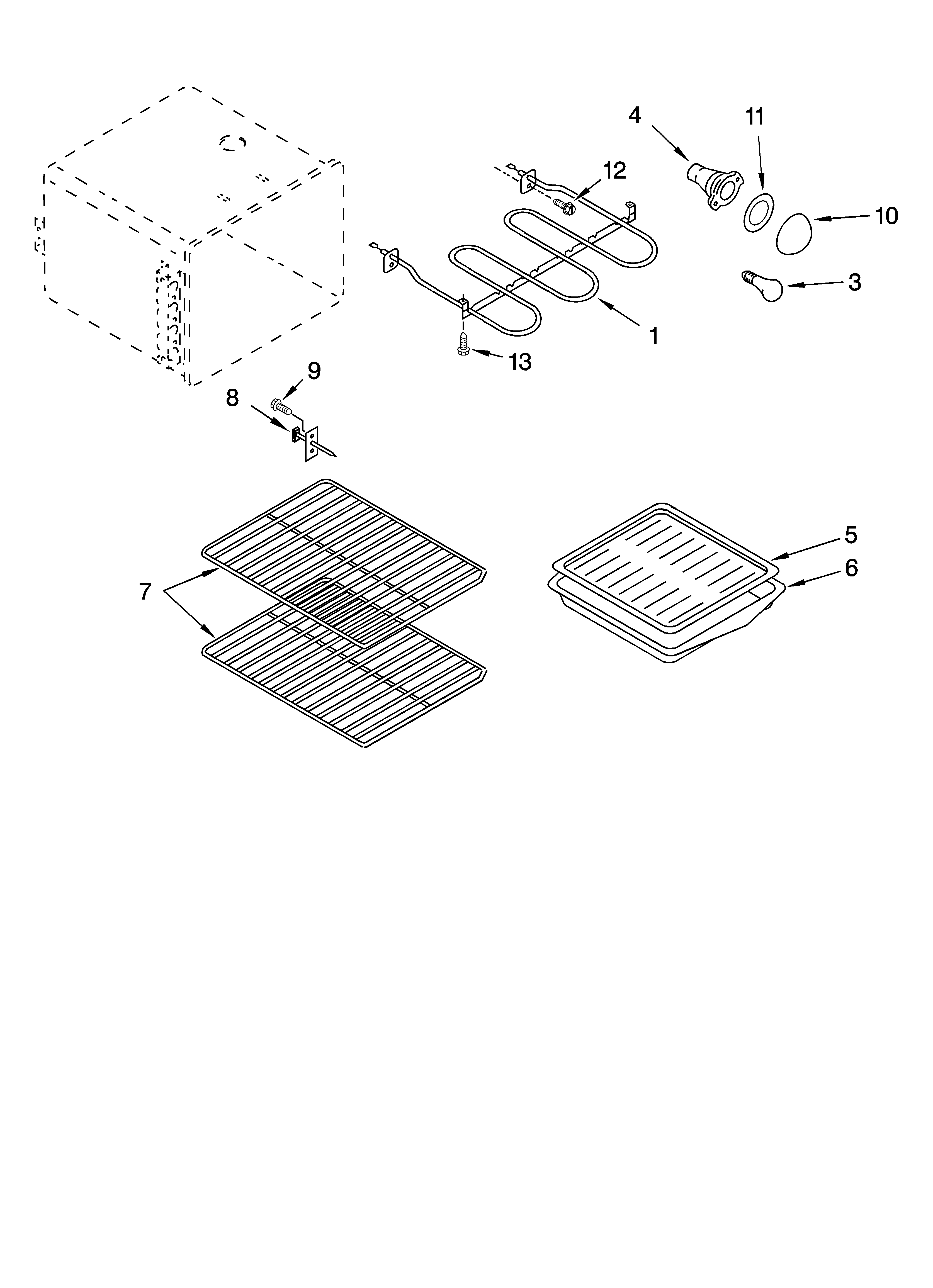 Whirlpool GJSP84901 oven parts diagram