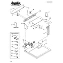 Inglis IP70000 top and console parts diagram