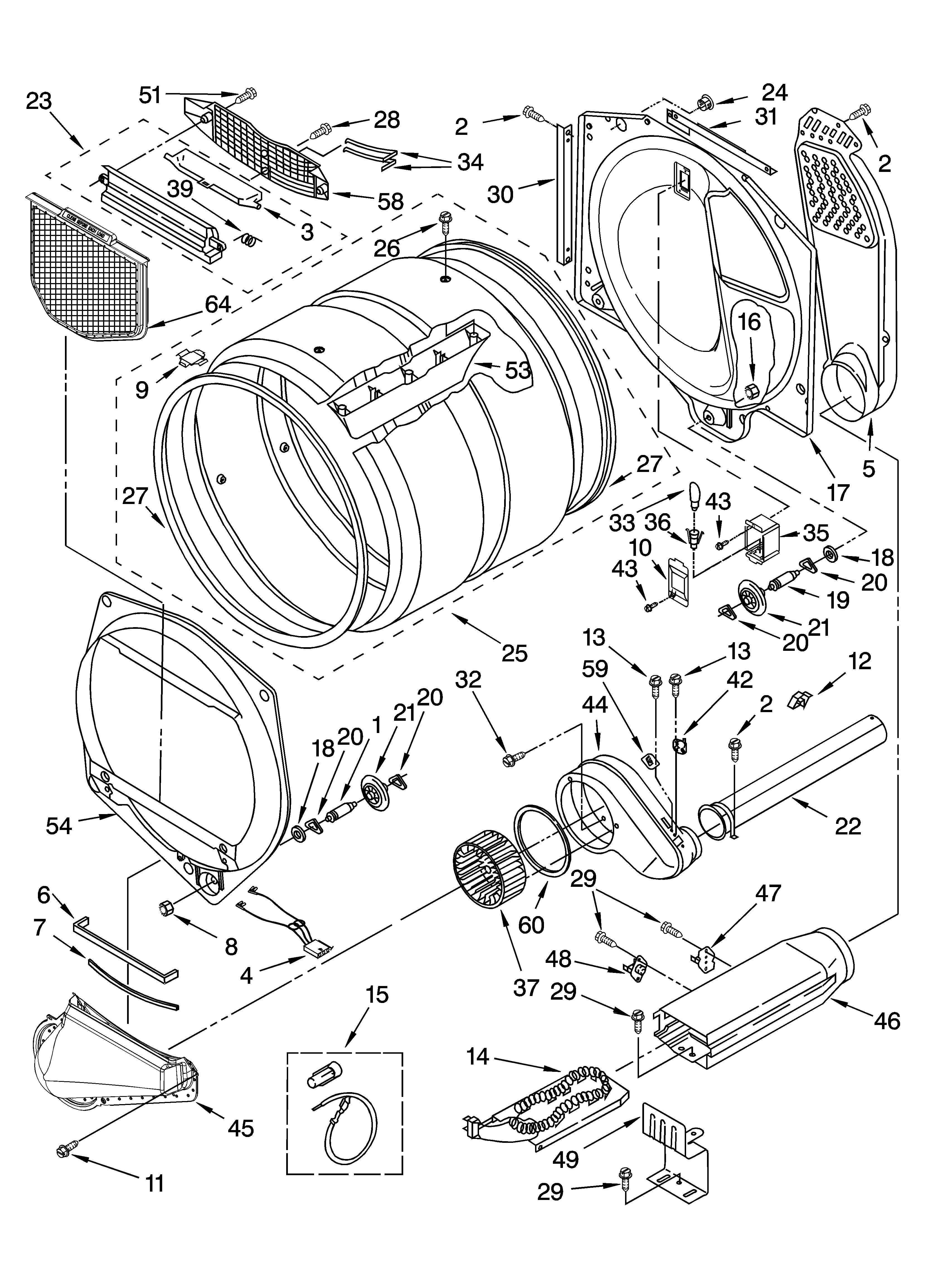 Whirlpool YGEW9250PL0 bulkhead parts diagram