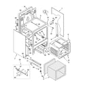 Whirlpool YGY396LXGQ5 oven chassis parts diagram