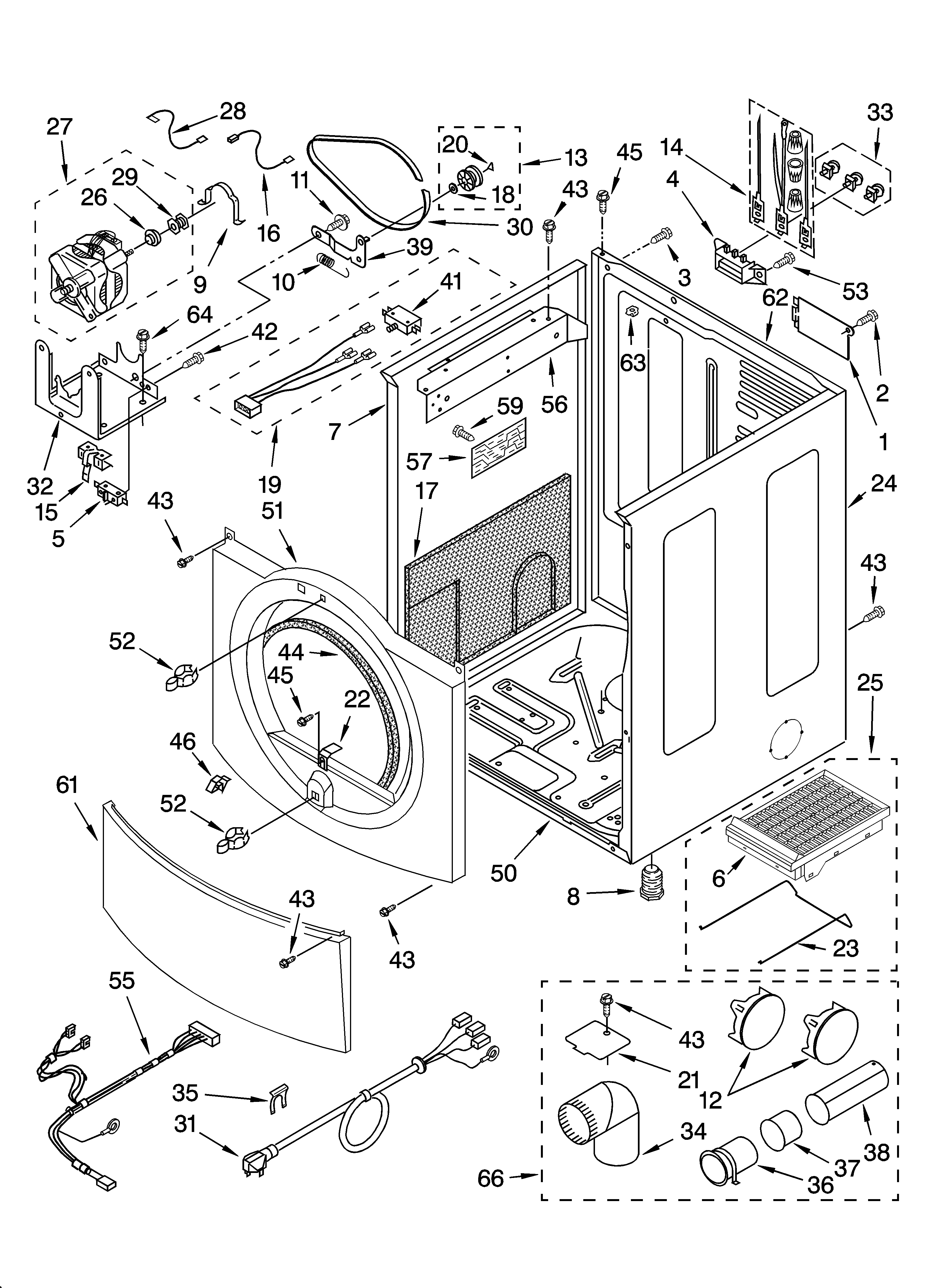 KitchenAid YKEHSO2RMT0 cabinet parts diagram