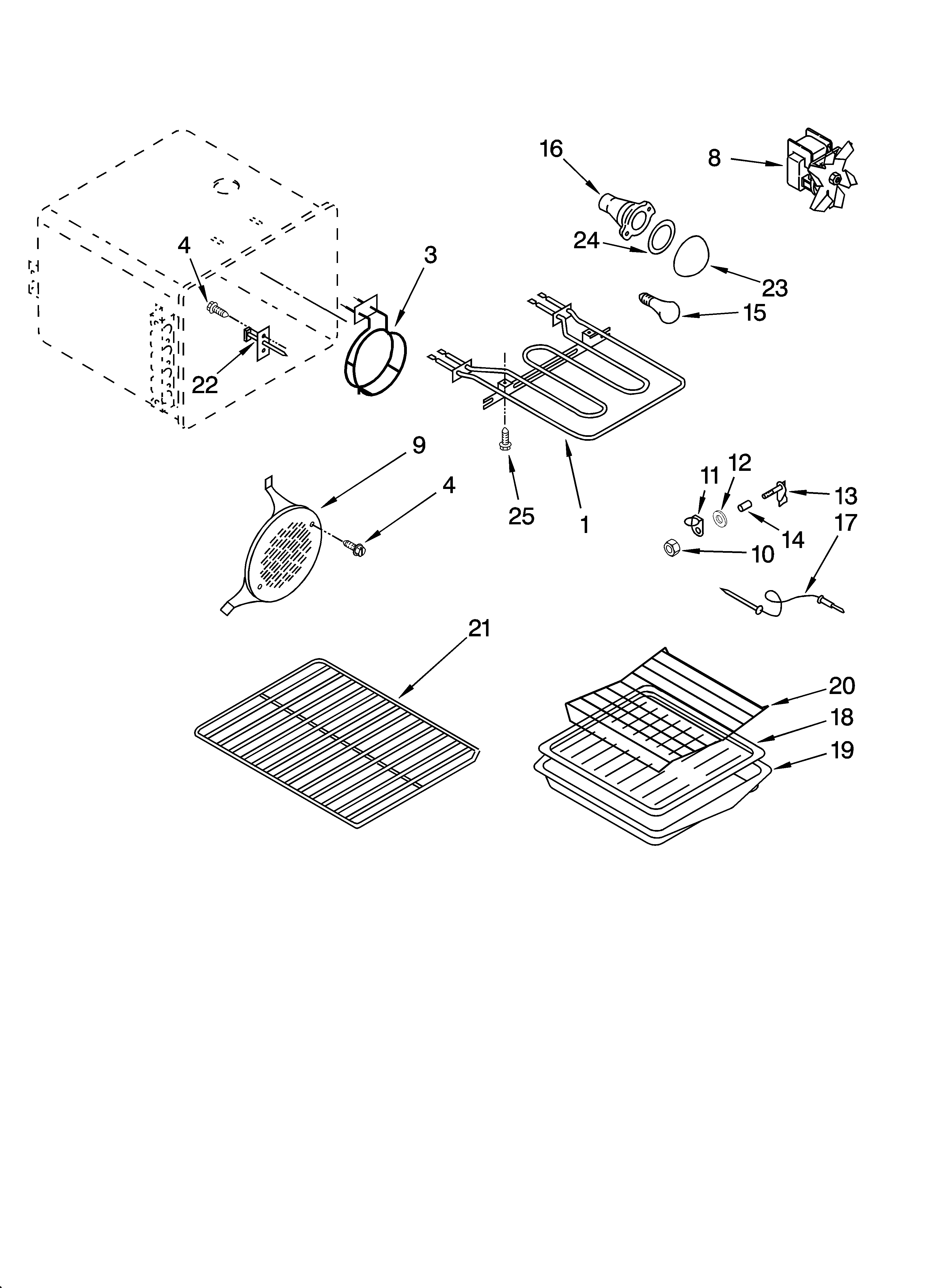 KitchenAid YKESC307HW5 oven parts diagram