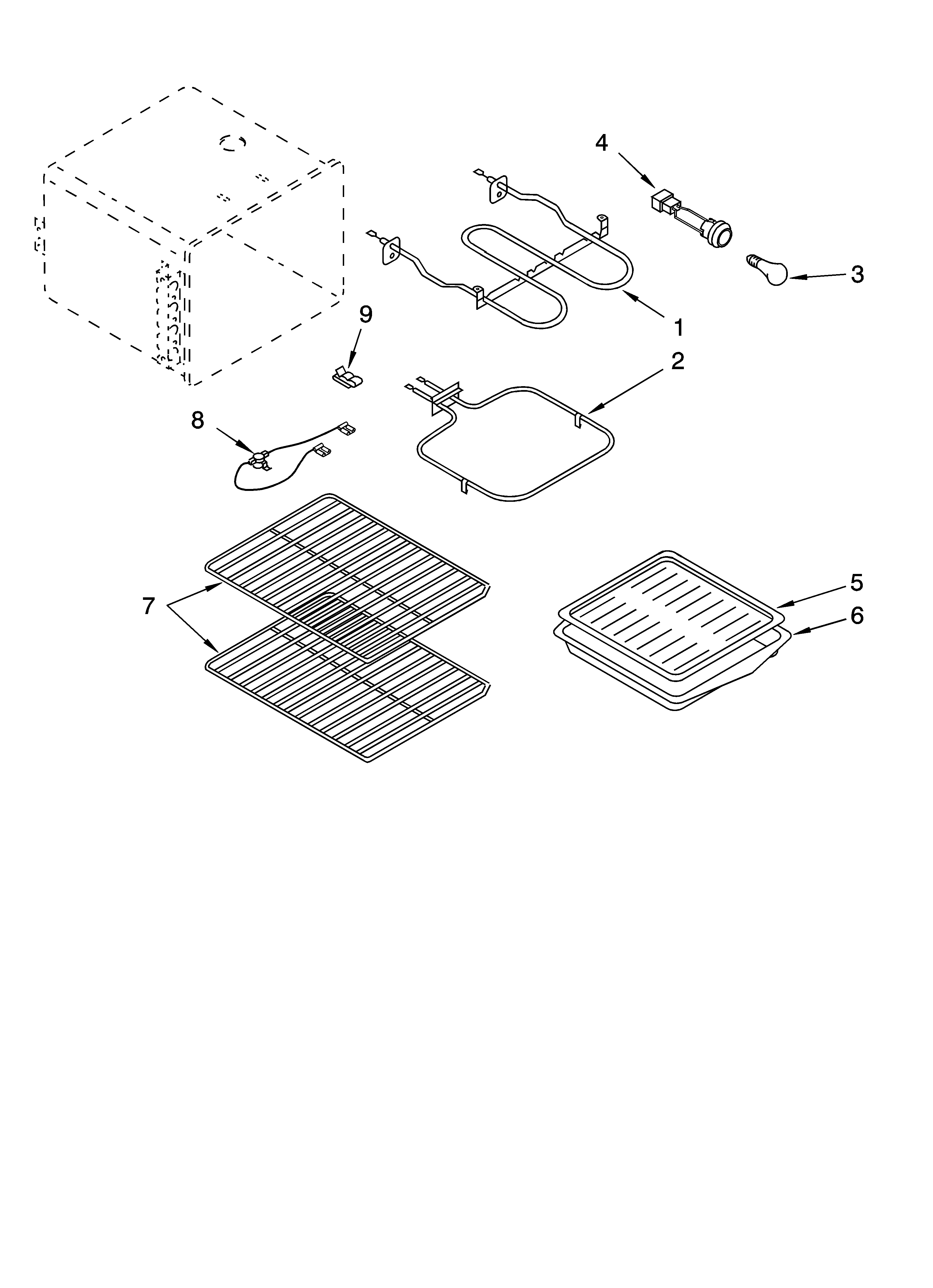 Inglis IGE28301 oven parts, miscellaneous parts diagram