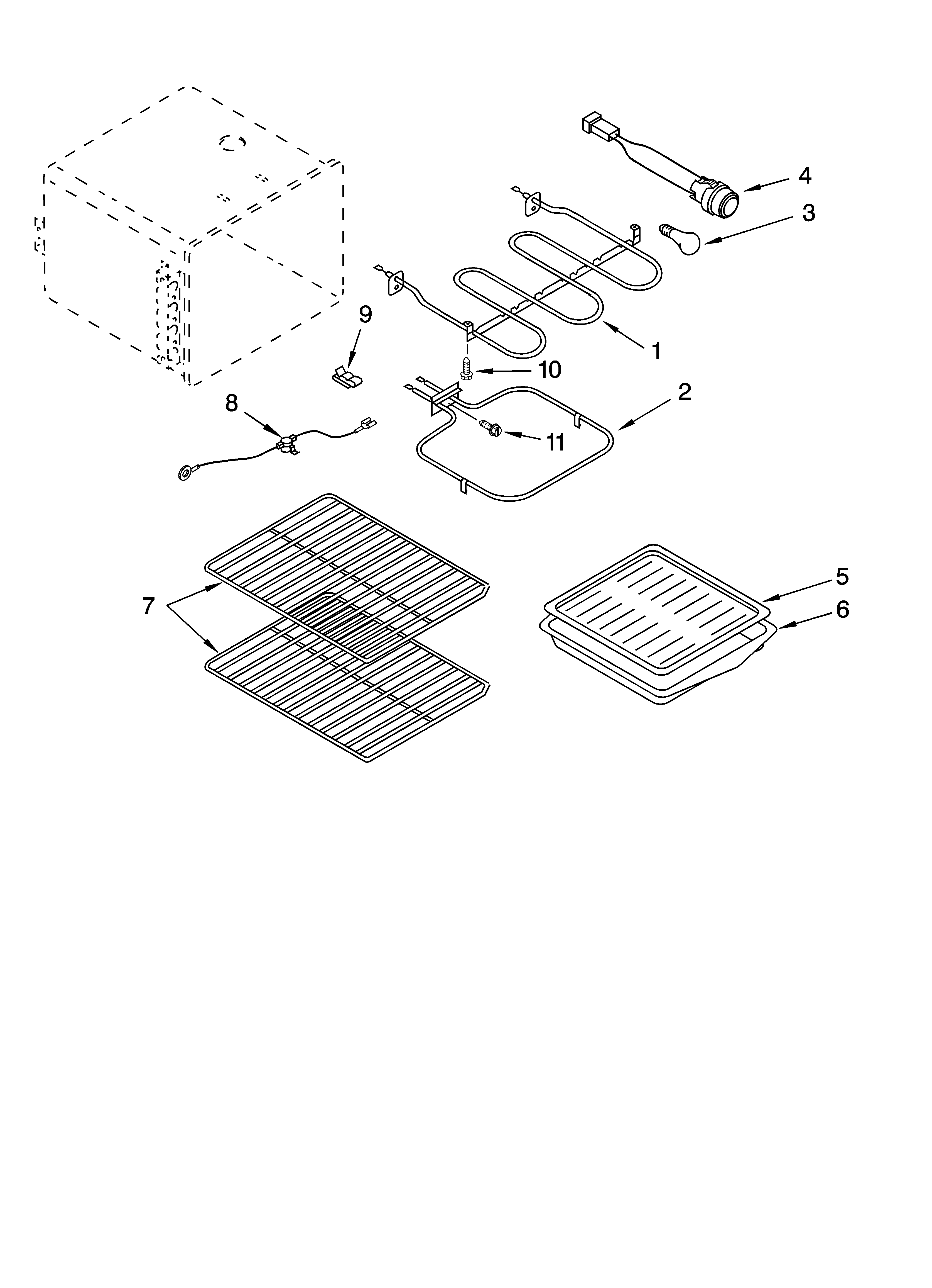 Inglis IHE37301 oven parts, miscellaneous parts diagram