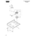 Roper REE22303 cooktop parts diagram