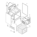 Roper REE22303 oven chassis parts diagram