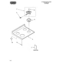 Roper RGE23001 cooktop parts diagram