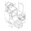 Roper RGE23001 oven chassis parts diagram