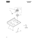 Roper RGE33081 cooktop parts diagram