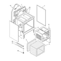 Whirlpool WGE32301 oven chassis parts diagram