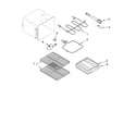 Whirlpool WGE32301 oven parts, miscellaneous parts diagram