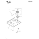 Whirlpool WGE33301 cooktop parts diagram