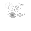 Whirlpool WGE33301 oven parts, miscellaneous parts diagram