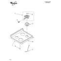 Whirlpool WGP30802 cooktop parts diagram