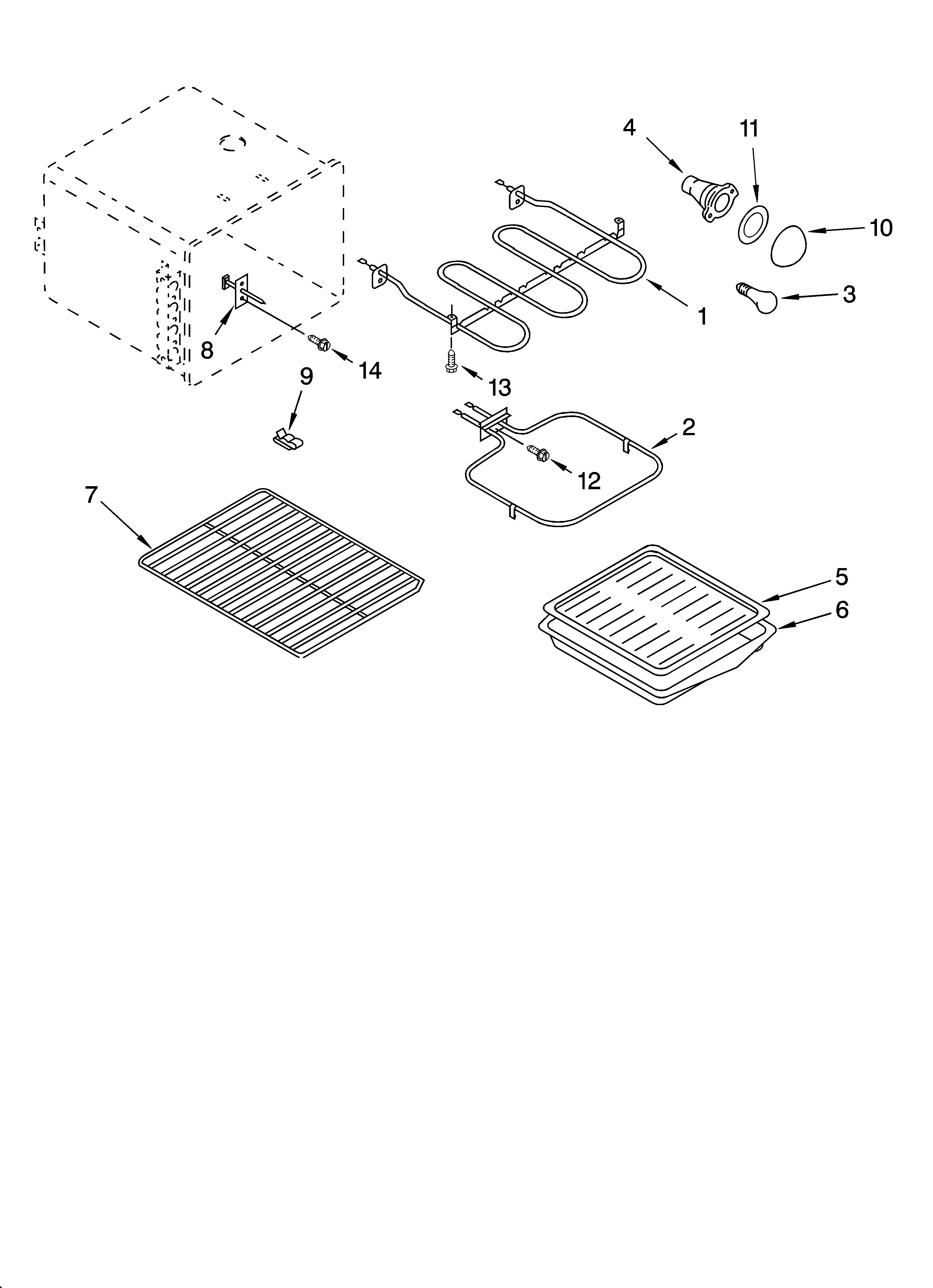 Whirlpool WHP83812 oven parts, miscellaneous parts diagram