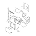 Whirlpool YGBD307PDB7 upper oven parts diagram