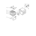 Whirlpool YGBD307PDB7 internal oven parts diagram