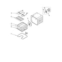 Whirlpool YGBS307PDQ9 internal oven parts diagram