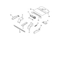 Whirlpool YGBS307PDQ9 top venting parts, miscellaneous parts diagram