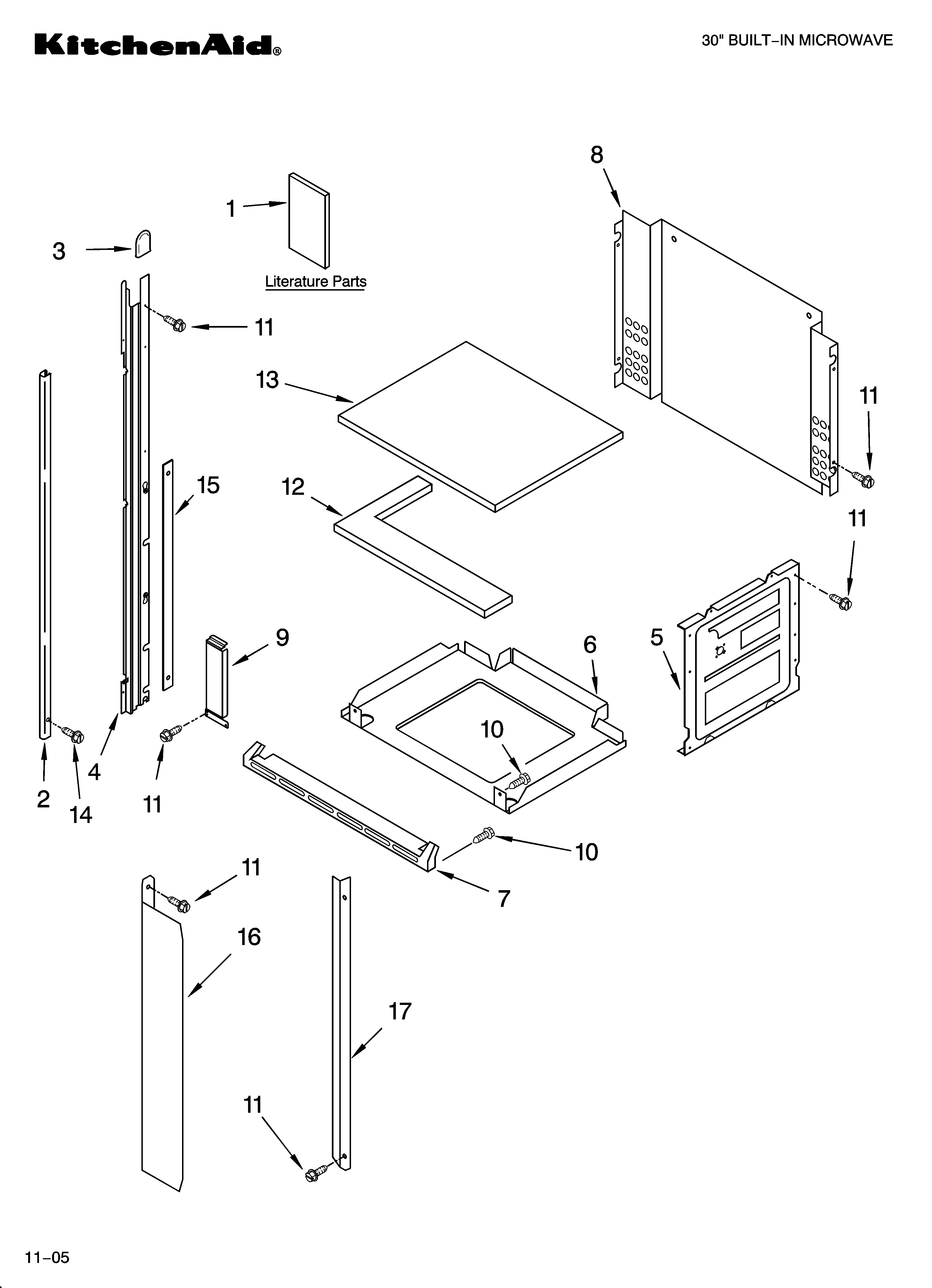 KitchenAid YKBMC140HS03 oven parts diagram