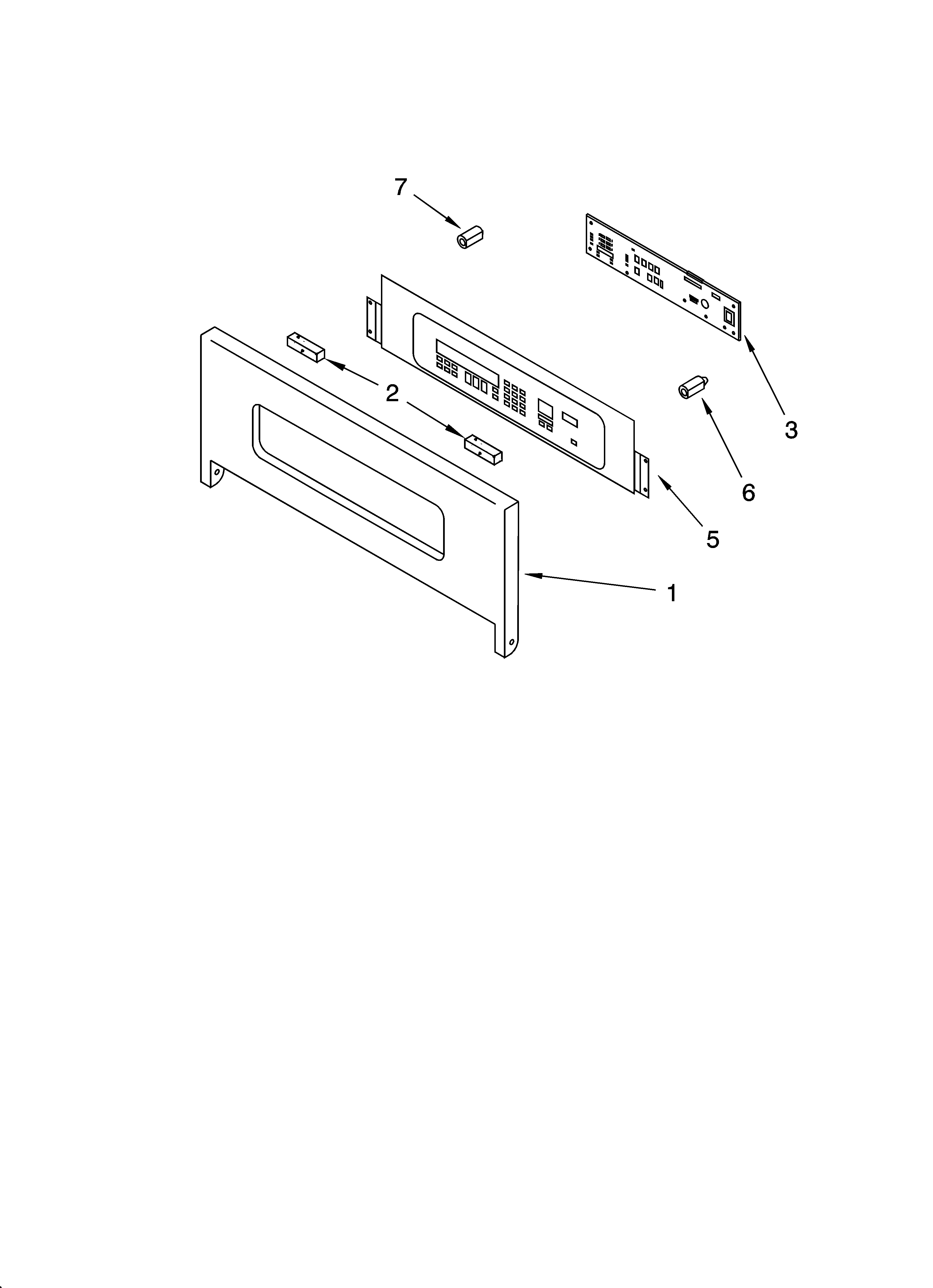 KitchenAid YKEBC208KM0 control panel parts diagram