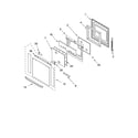 KitchenAid YKEBC208KM0 oven door parts diagram