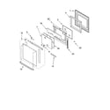 KitchenAid YKEBC278KB0 oven door parts diagram