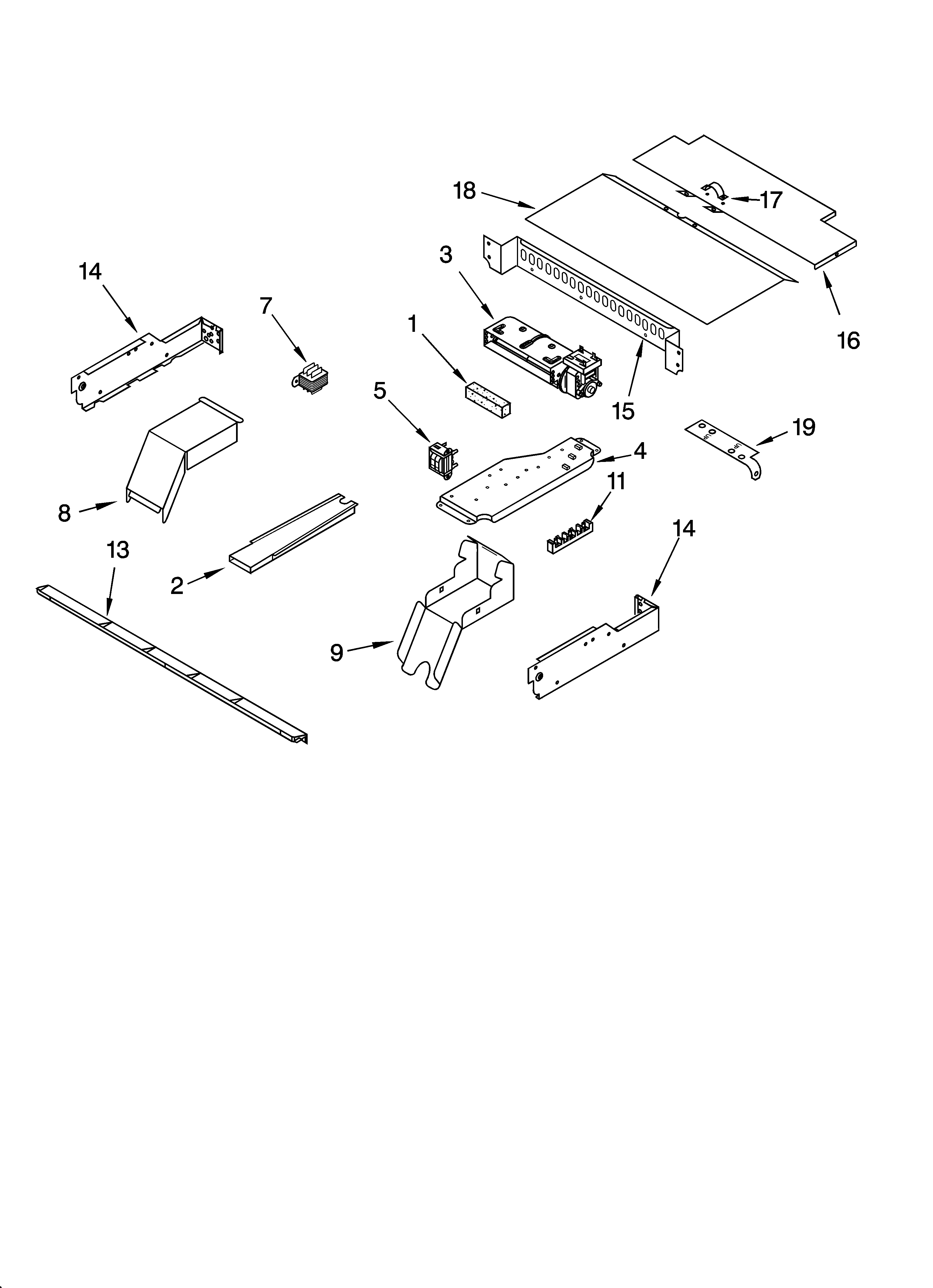 KitchenAid YKEBS278DB6 top venting parts, optional parts diagram