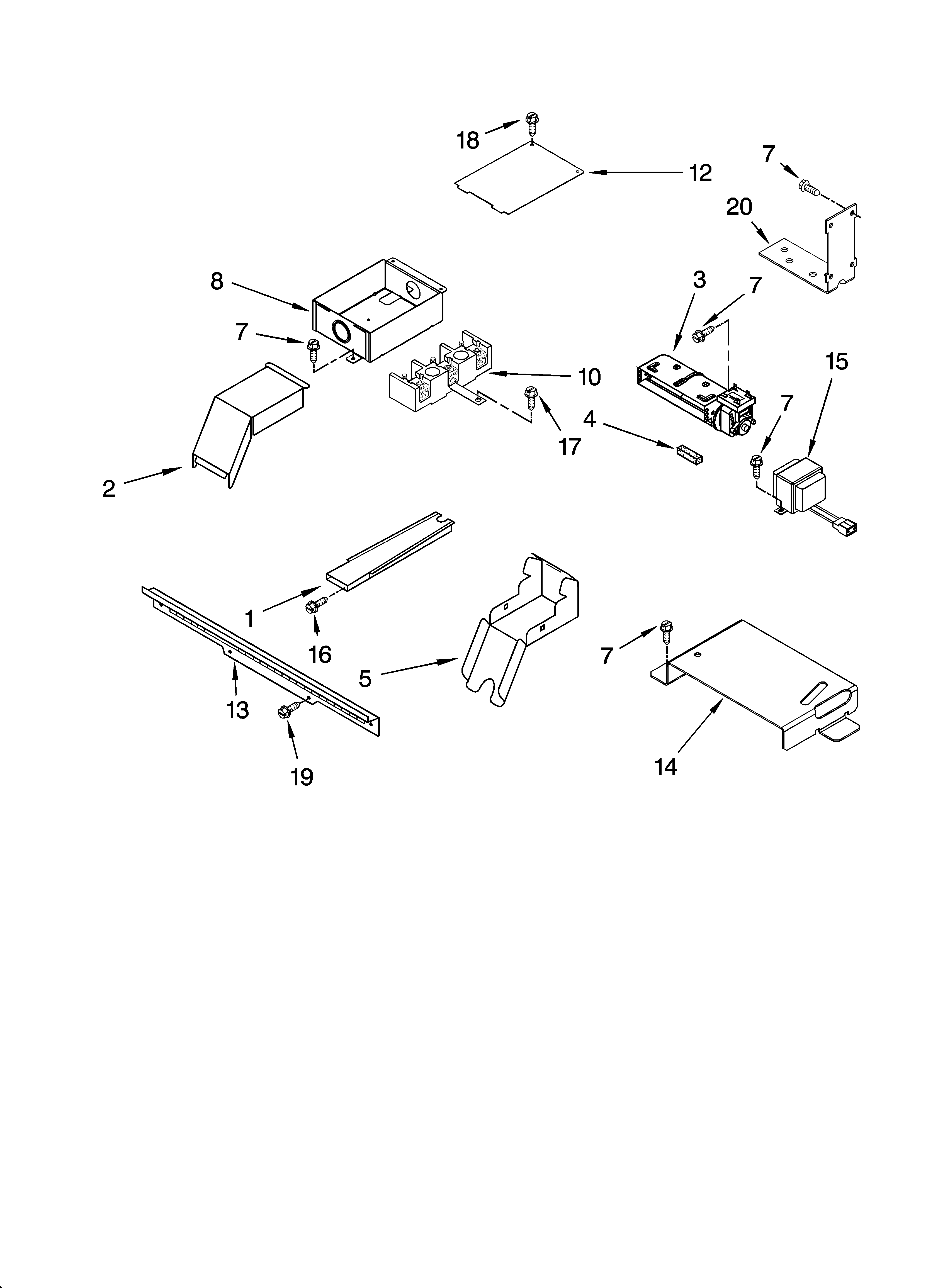 KitchenAid YKERA807PC01 top venting parts, optional parts diagram
