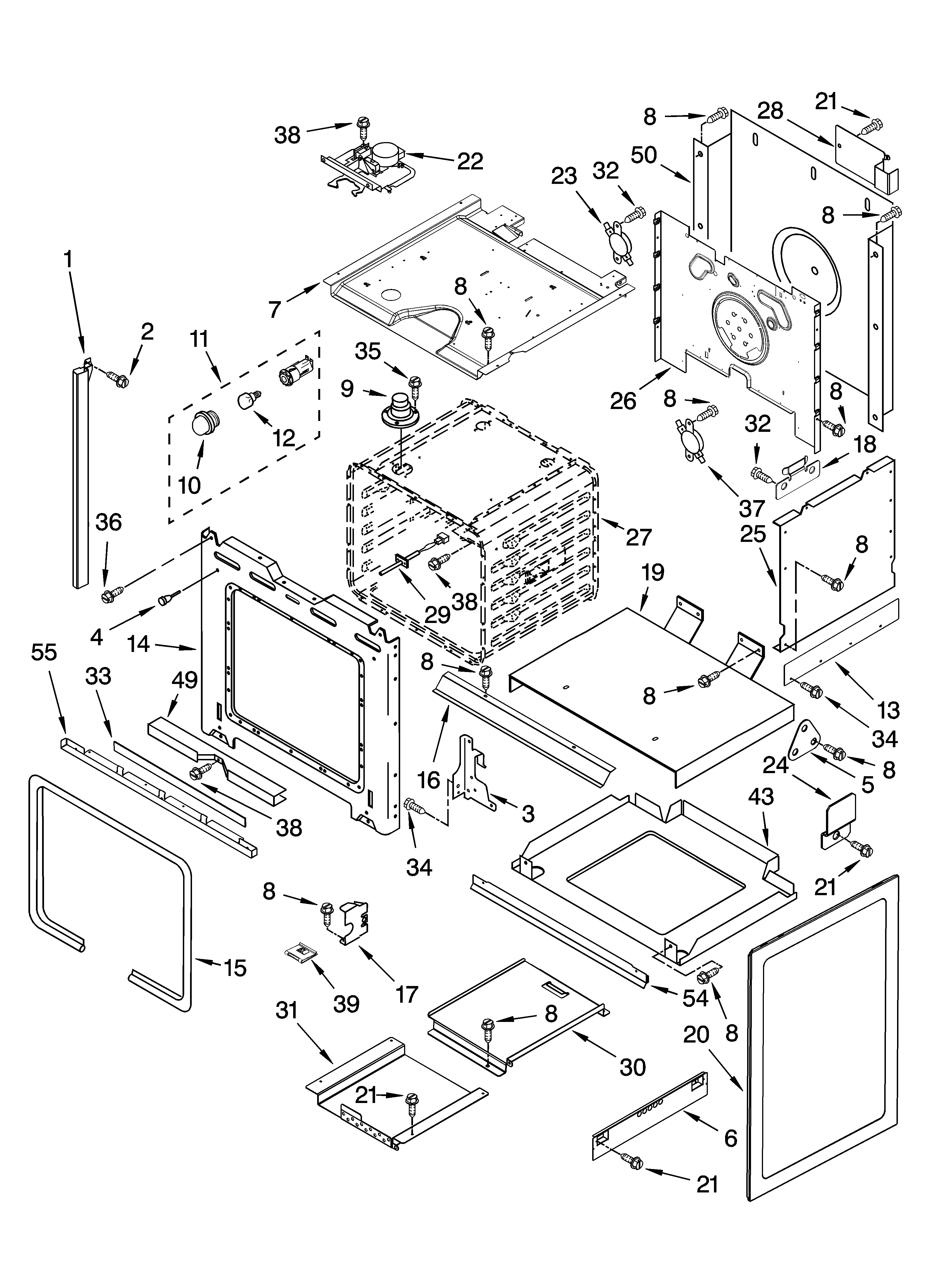 KitchenAid YKERA807PP02 oven parts diagram