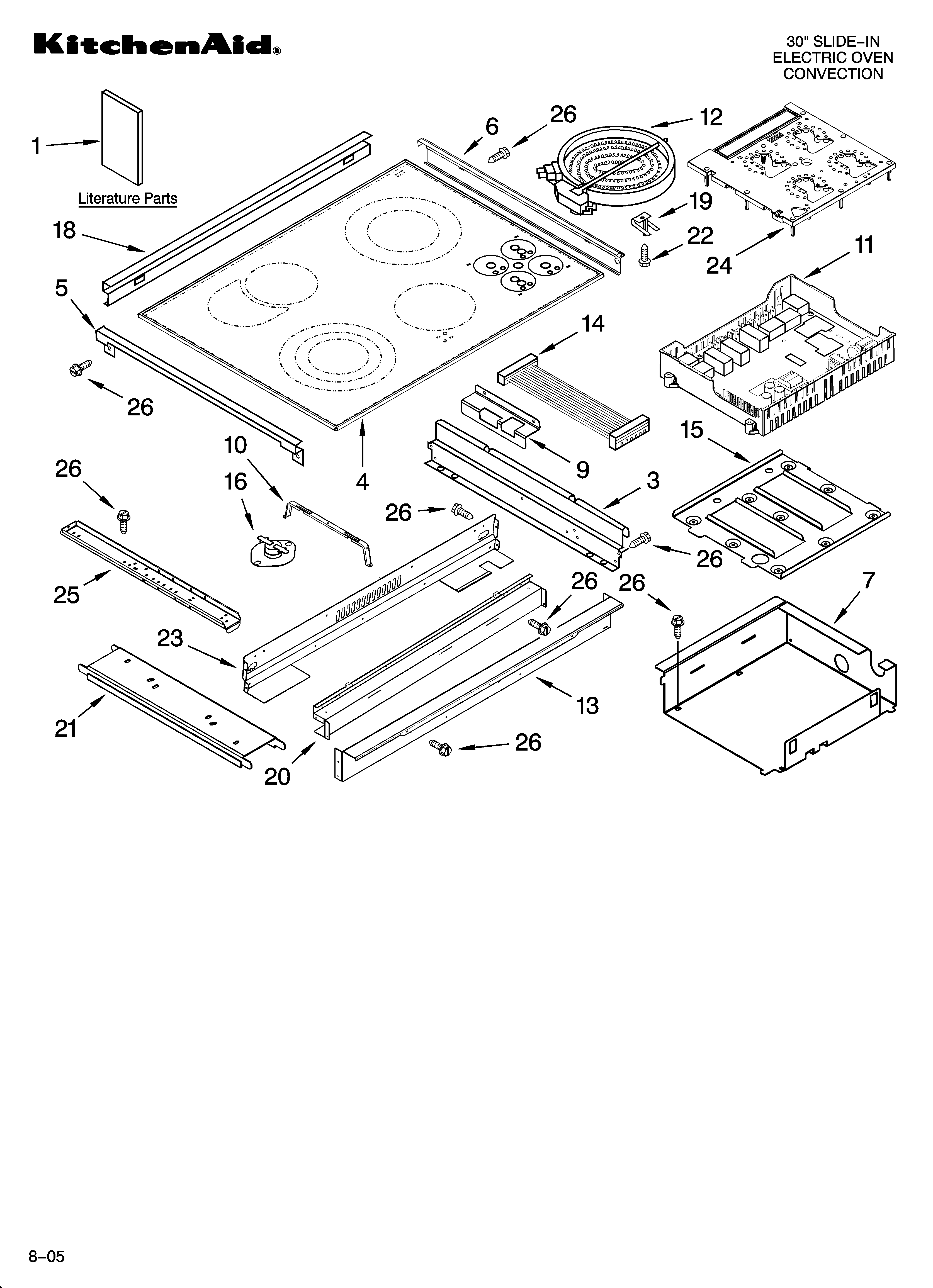 KitchenAid YKESV908PM00 cooktop parts diagram