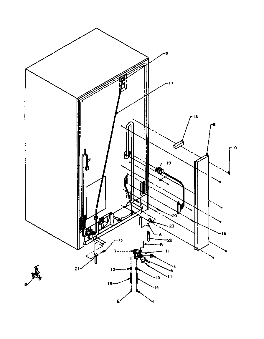 Imperial 1999CIWEA-P1171101WL cabinet back diagram