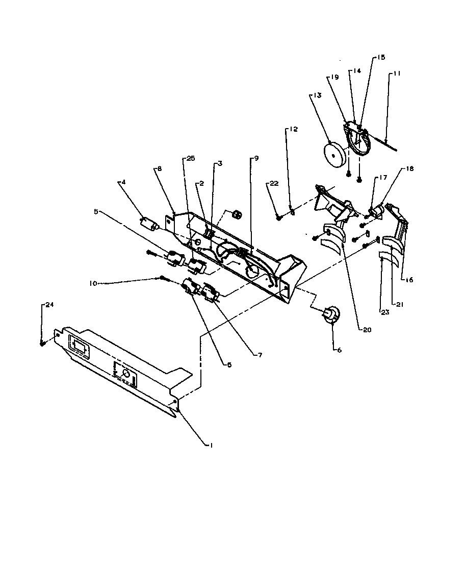 Amana 2599CIWEW-P1170601WW ice and water cavity diagram
