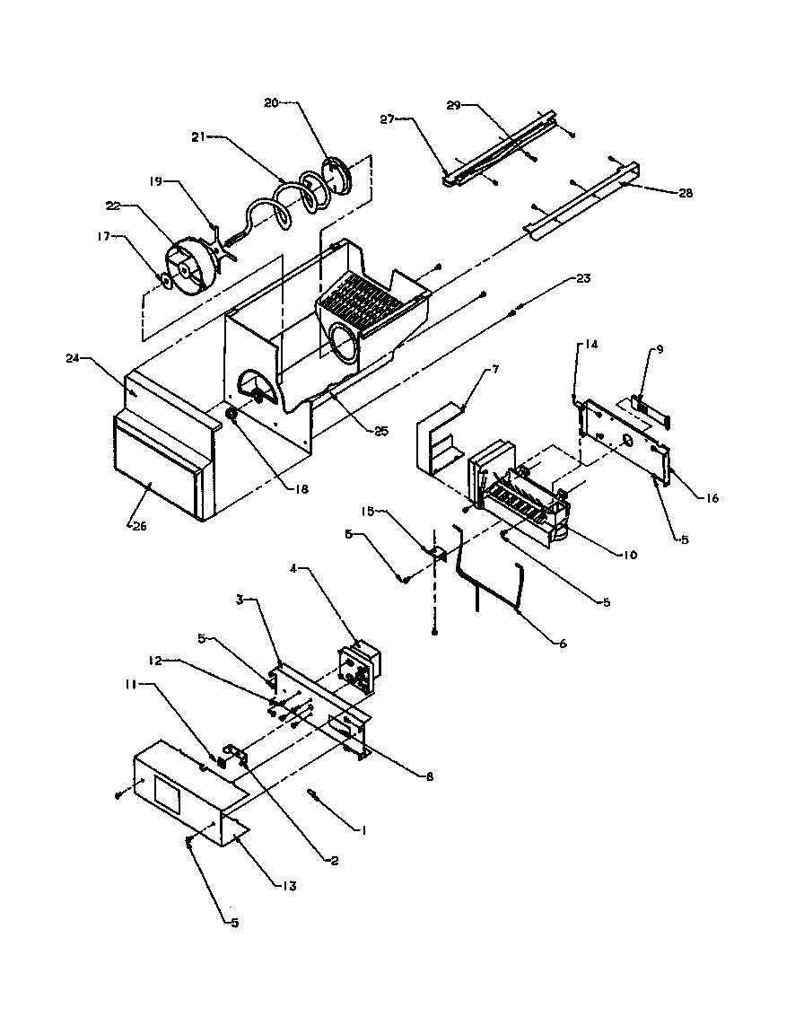 Amana 2599CIWEW-P1170601WW ice maker diagram