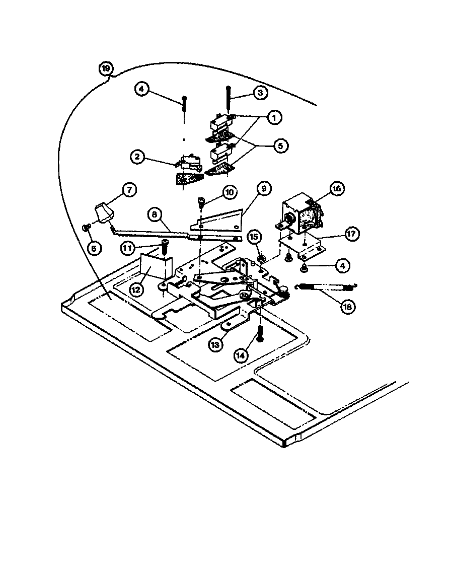 Amana ADM1C-P8592803S door latch assy diagram