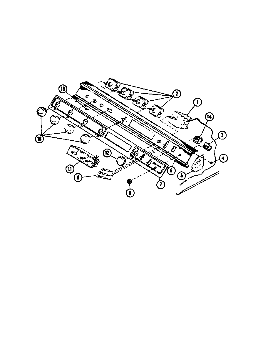 Amana ADMIC-P8554805S control panel section diagram