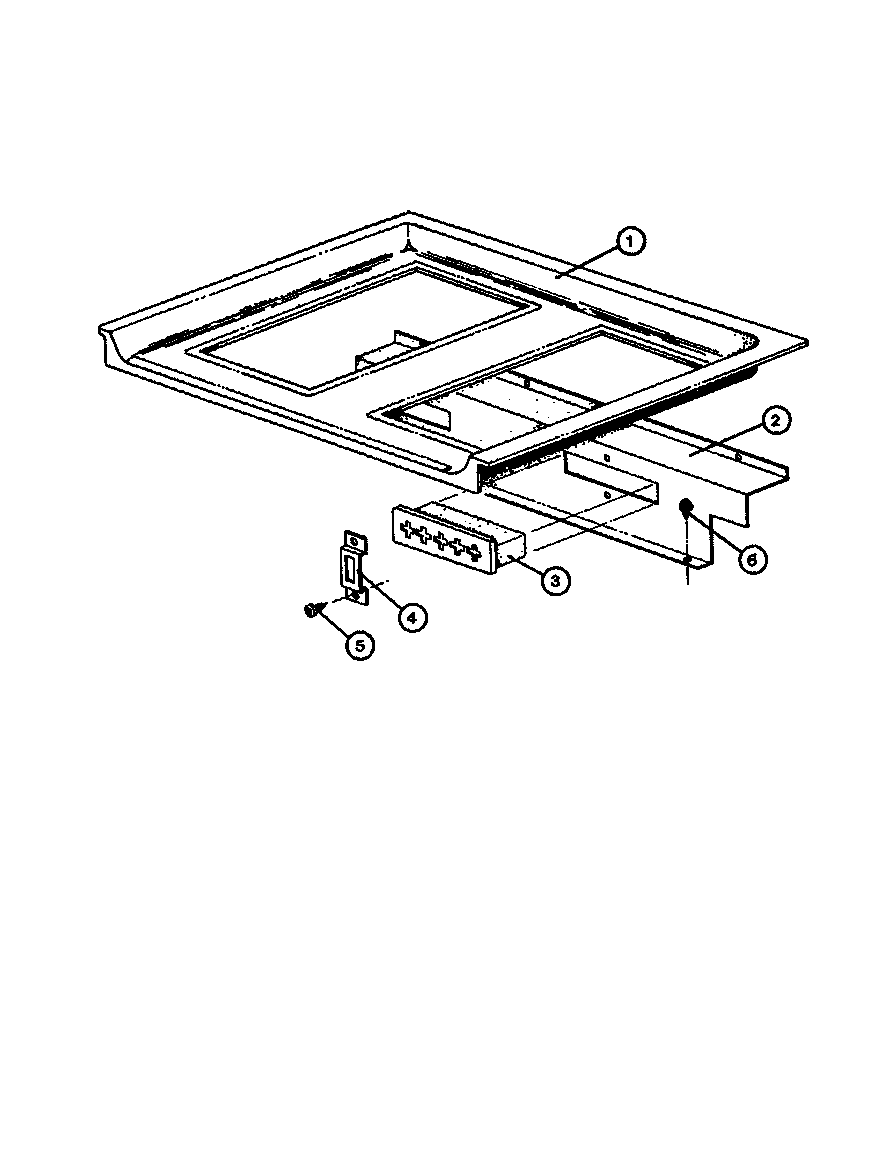 Amana ADMIC-P8592801S range top section diagram