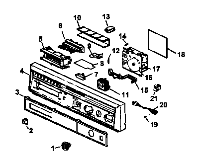Amana ADU7000C-P1188308W control panel diagram