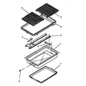 Amana AKDG1E-P1113301S grille module assy diagram