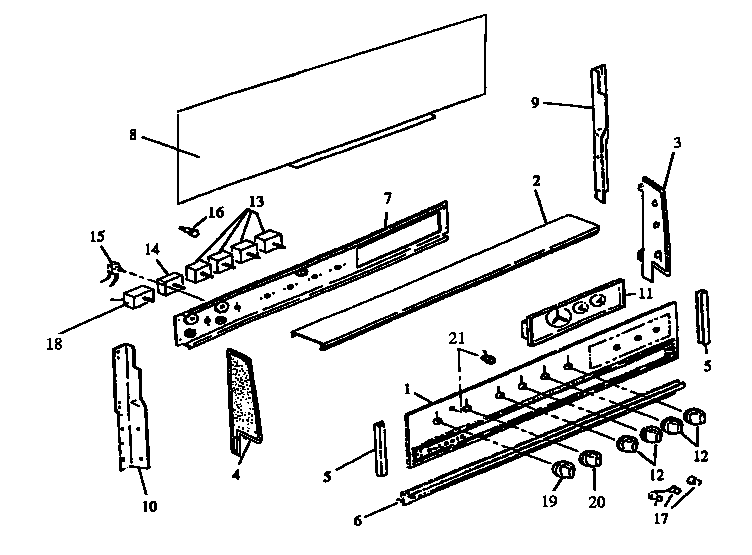 Amana ARR625L,W-P1130970NL control panel diagram