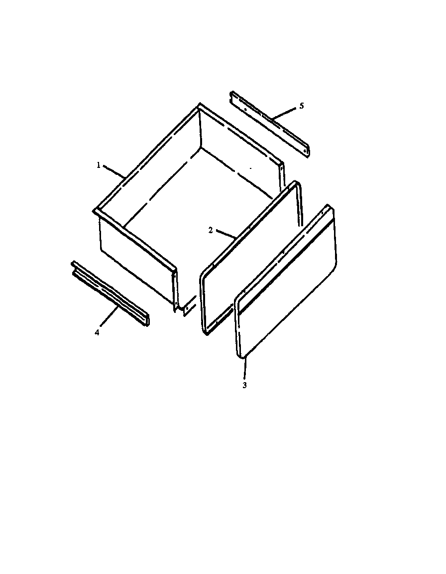 Amana ARR625W-P1130960NW storage drawer assy diagram