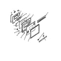 Amana ARR629L-P1130961NL oven door diagram