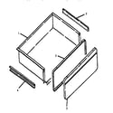 Amana ARR629W-P1142616NL storage drawer diagram